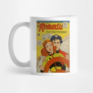 Vintage "Romantic Adventures" Cover Mug